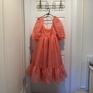 Selkie peach/coral dress